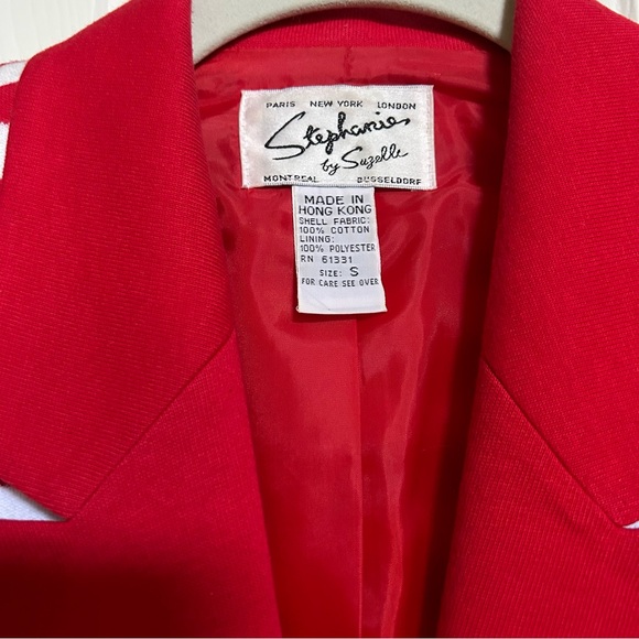 Stephanie by Suzelle Red & White Suit - Picture 3 of 14